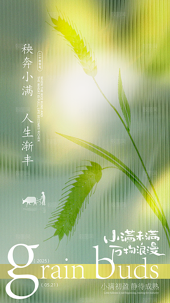 小满节气海报设计素材