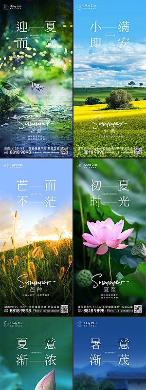 传统节气海报系列模板