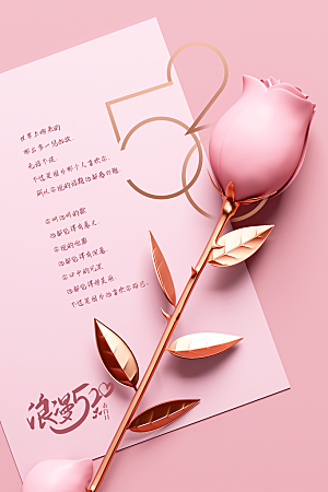 情人节节日活动海报