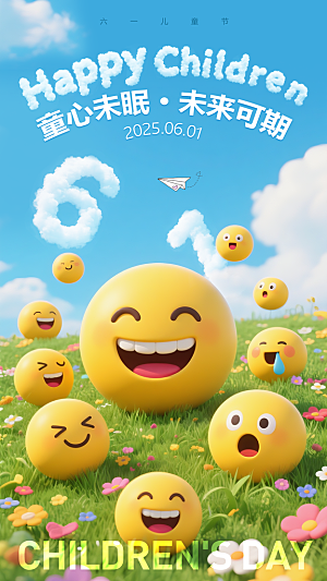 61六一儿童节海报