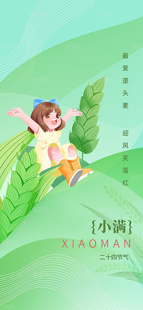 小满二十四节气海报
