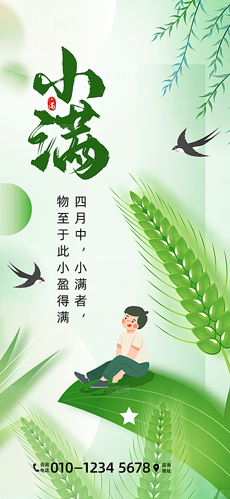 小满二十四节气海报