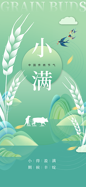 小满二十四节气海报
