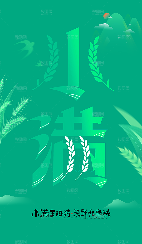 小满二十四节气海报
