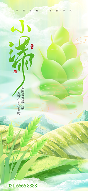 小满二十四节气海报