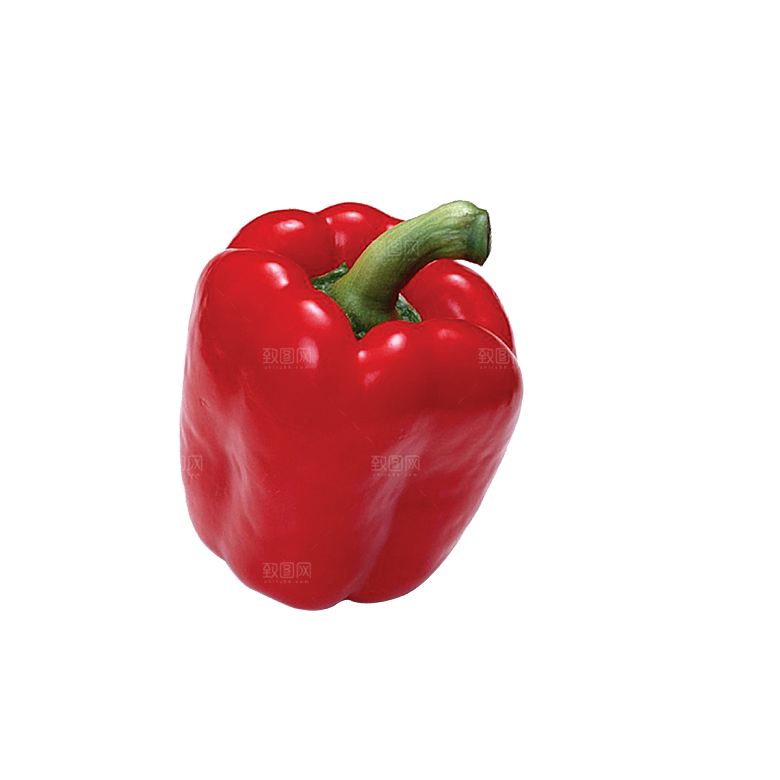 蔬菜红甜椒透明底png