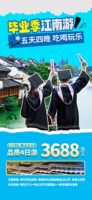 毕业季校园致青春不散场毕业旅行祝福海报