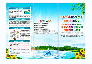 2025年中国水周展板折页