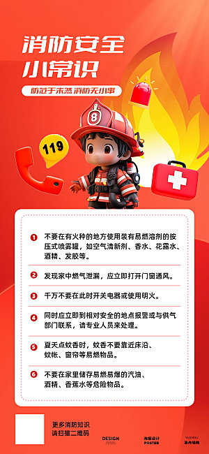 消防小常识海报设计