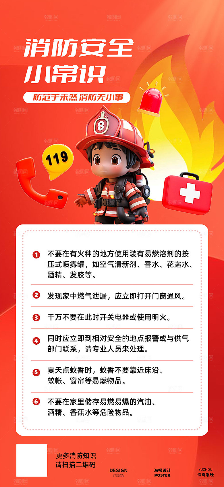 消防小常识海报设计