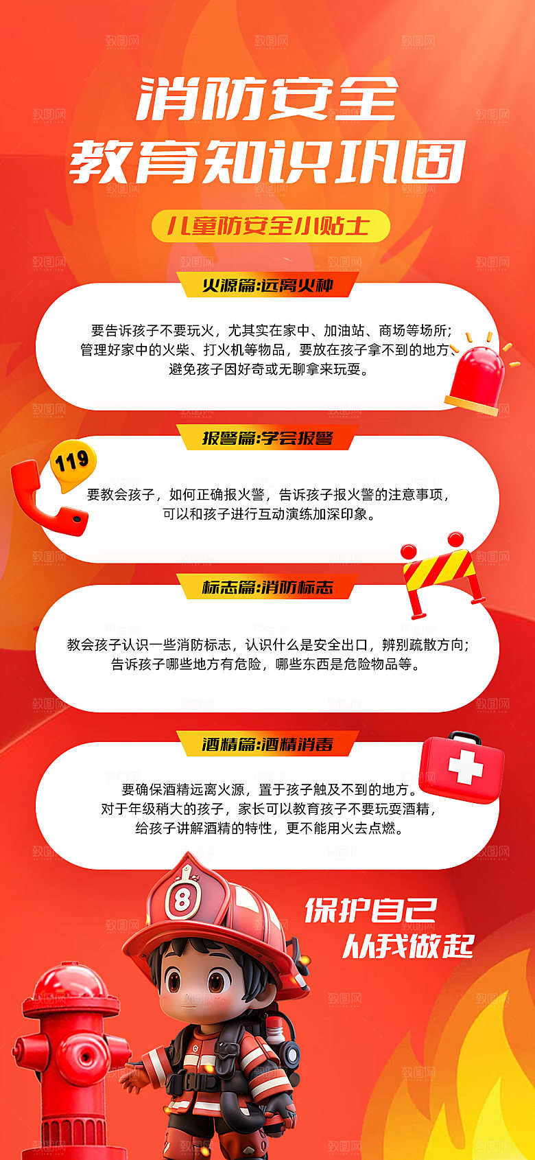 消防小常识海报设计