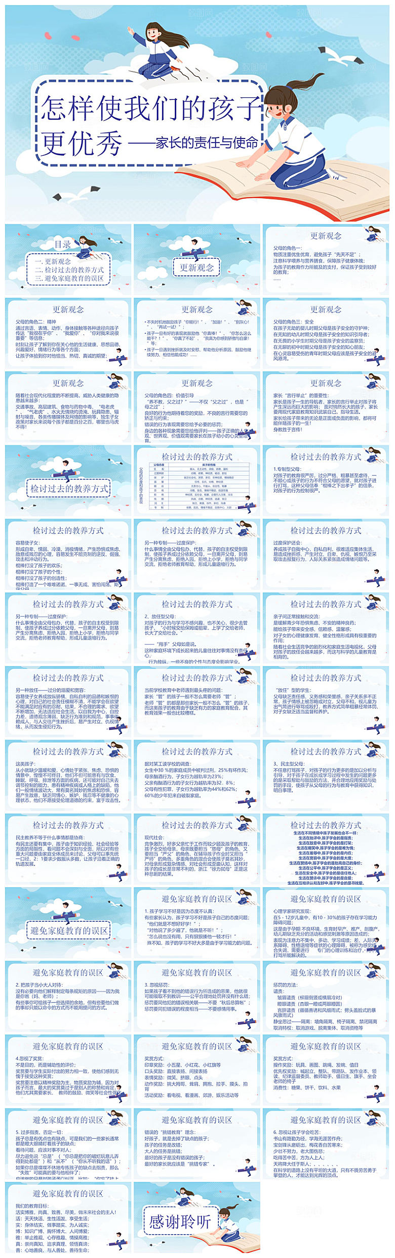 家庭教育中小学亲子沟通培训班会交流课件
