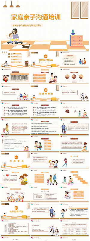 家庭教育中小学亲子沟通培训班会交流课件