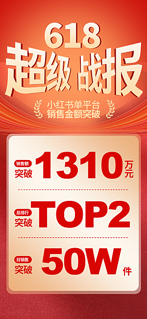 618直播间促销电商海报