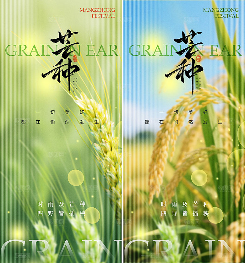 芒种二十四节气地产海报