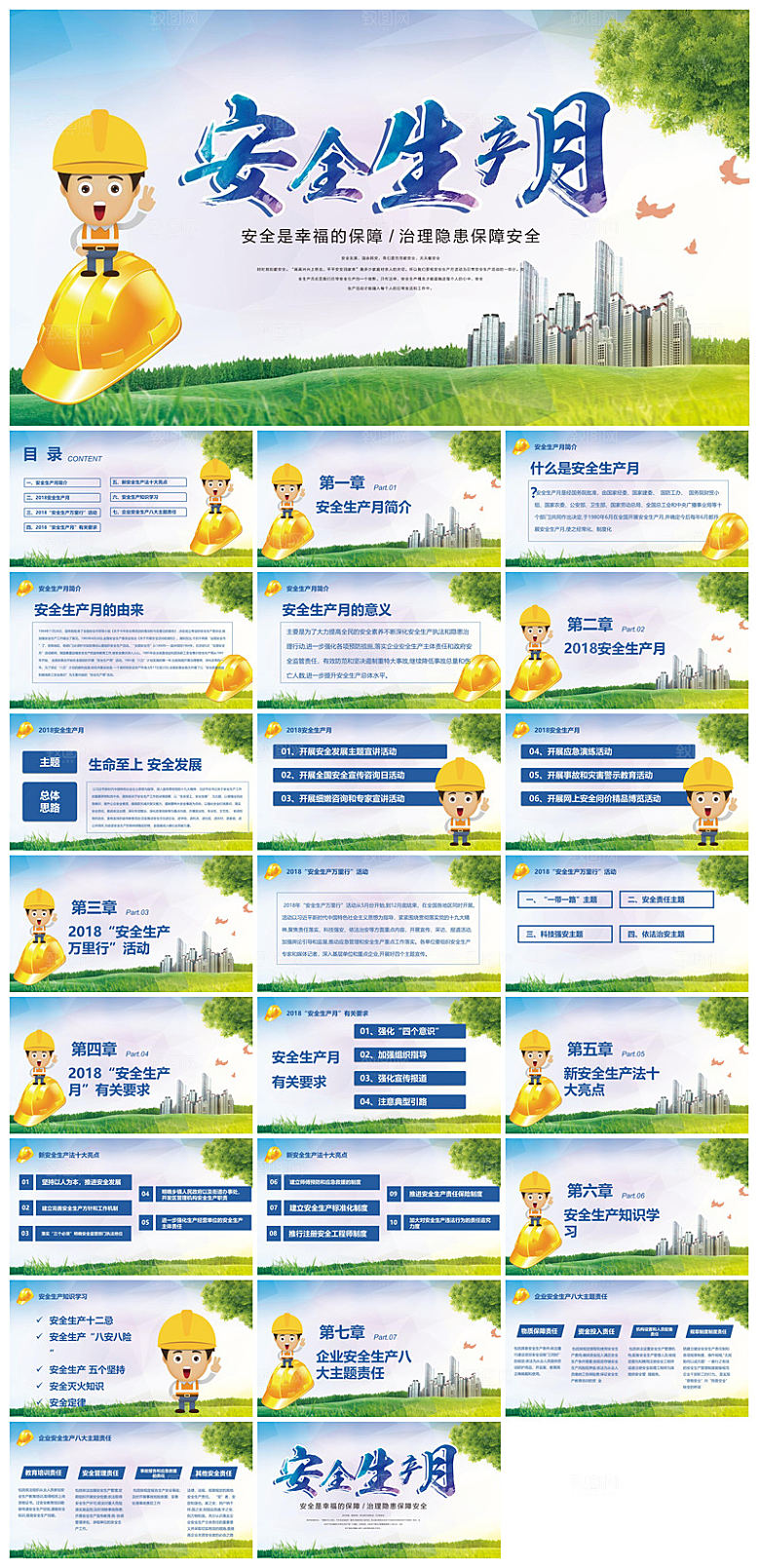 企业工厂安全生产活动宣传技能培训总结课件