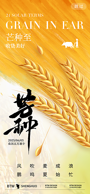 芒种二十四节气海报