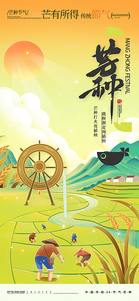 芒种二十四节气海报