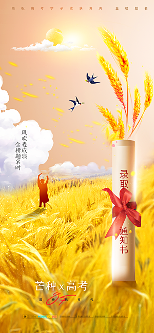 二十四节气芒种海报