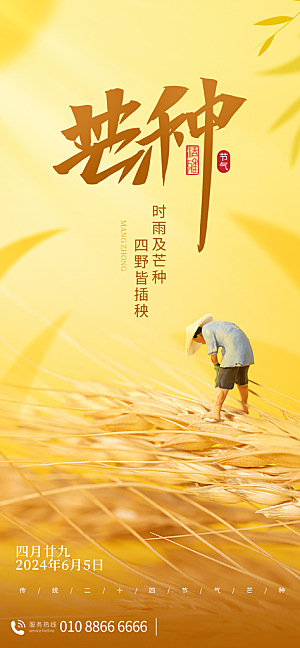 芒种二十四节气海报