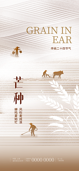 二十四节气芒种海报