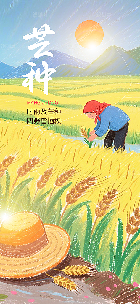 芒种二十四节气海报