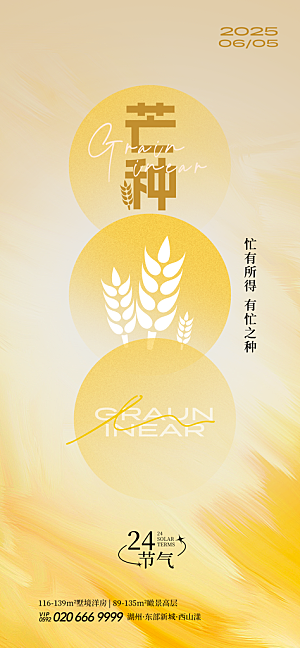 二十四节气芒种海报