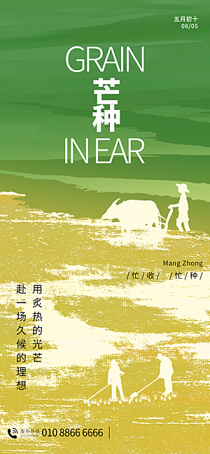 二十四节气芒种海报