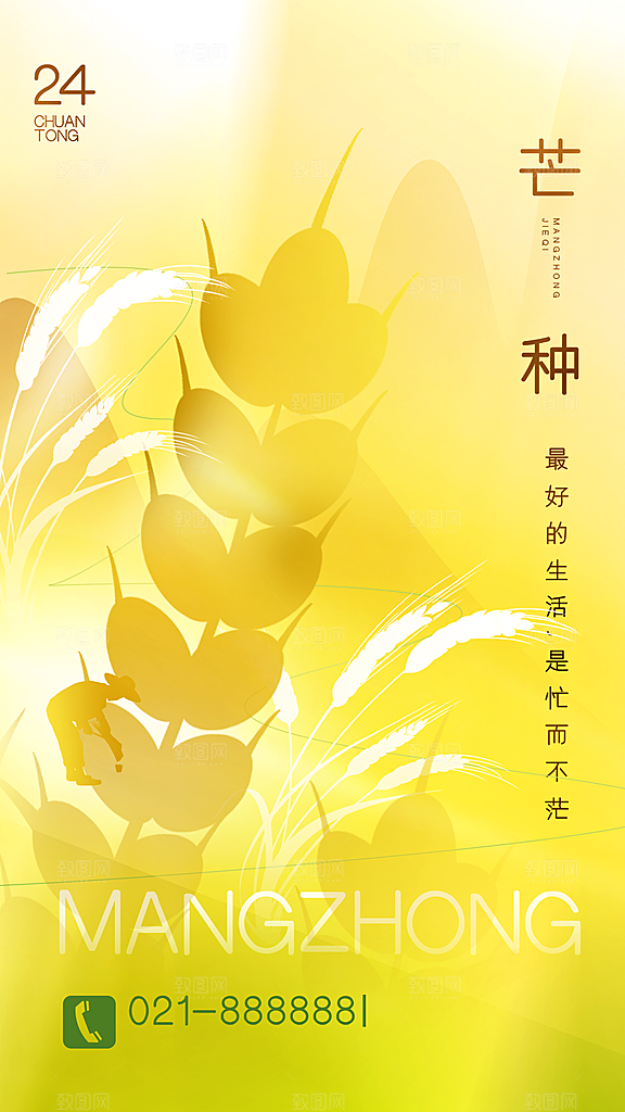 芒种二十四节气海报