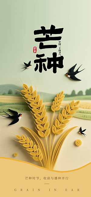 二十四节气芒种海报