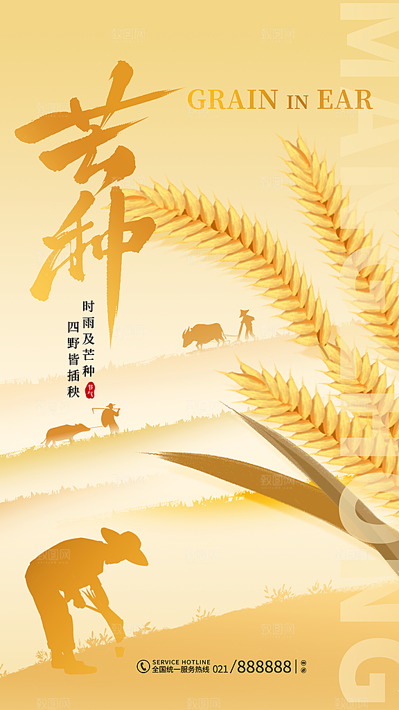 二十四节气芒种海报