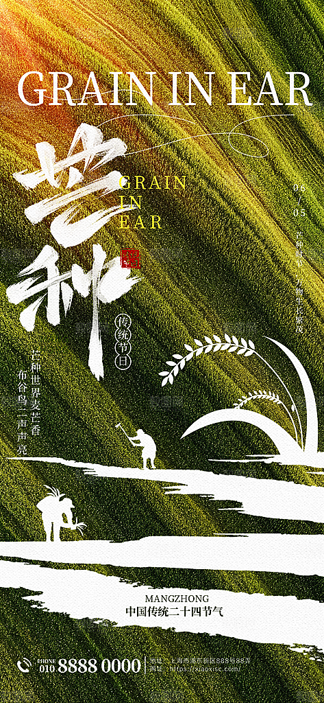 二十四节气芒种海报