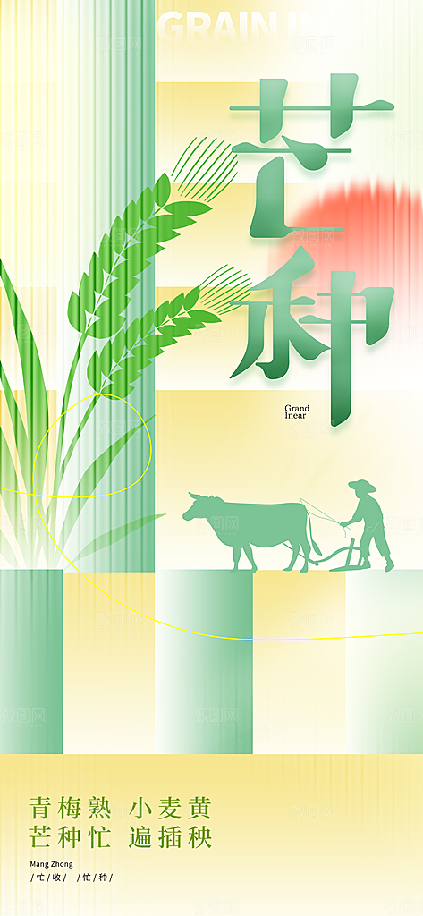 二十四节气芒种海报