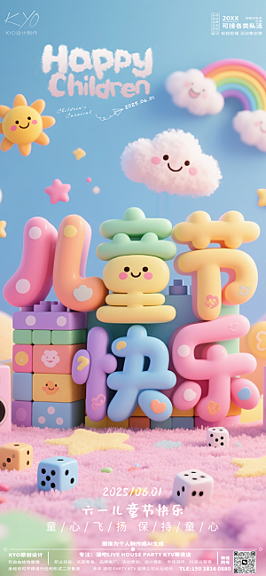 六一国际儿童节海报