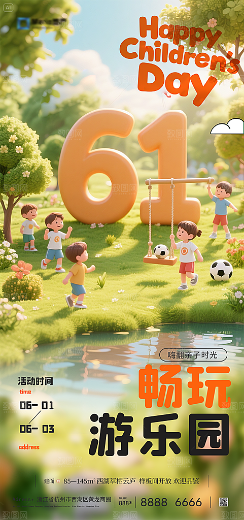 国际儿童节六一海报
