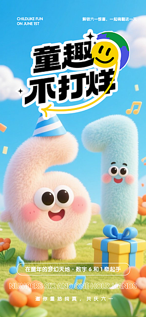 六一国际儿童节海报