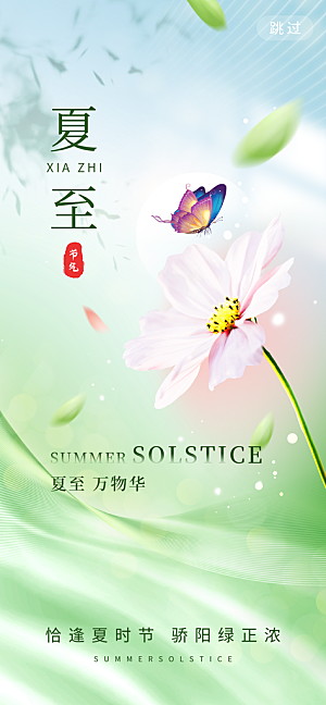 夏至二十四节气海报