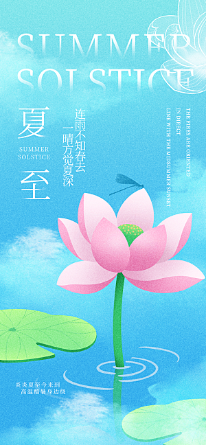 夏至二十四节气海报