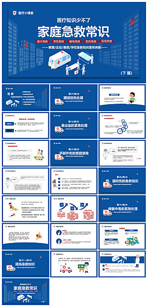 急救安全知识措施方法宣传医学工作培训课件