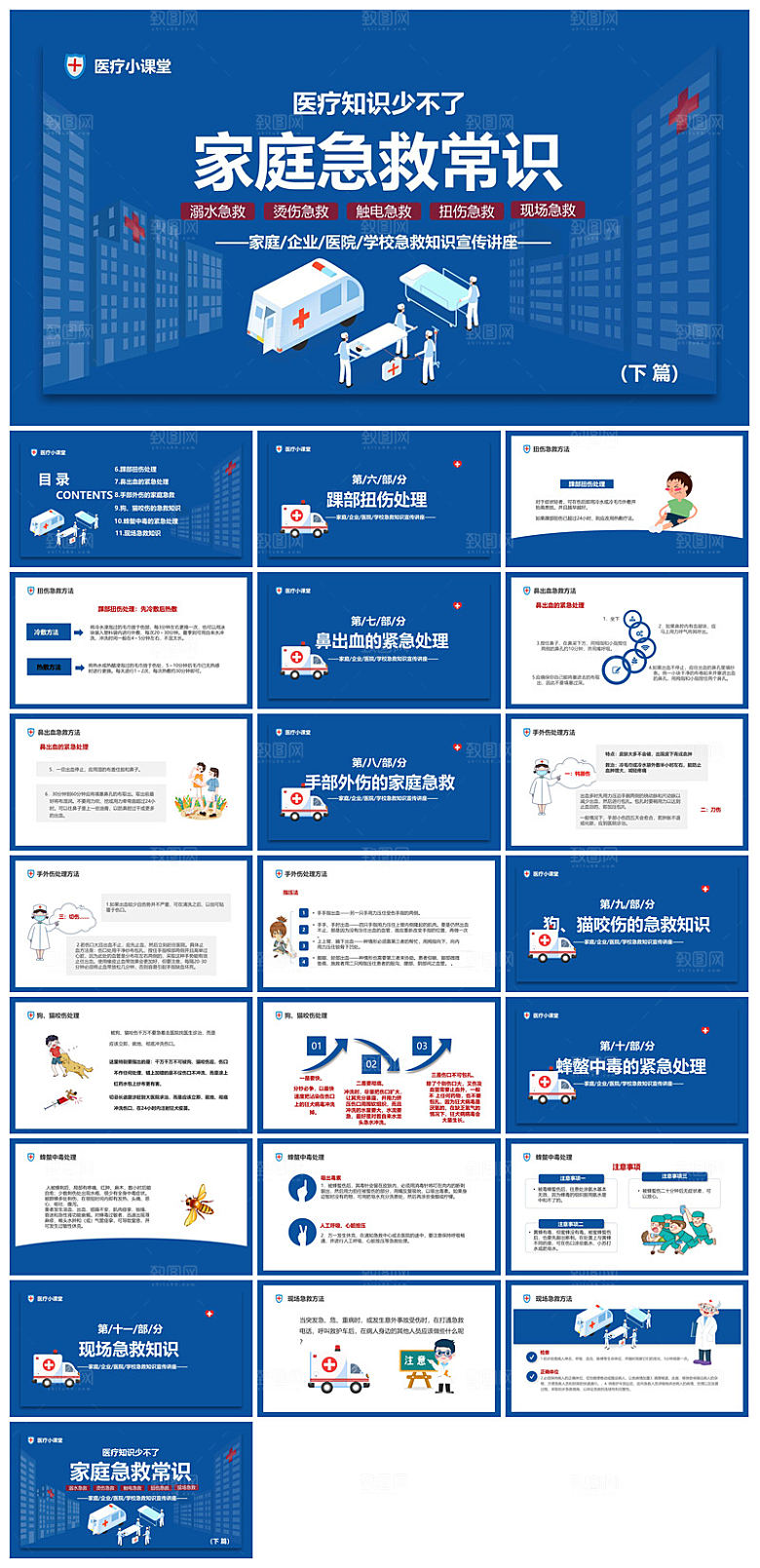 急救安全知识措施方法宣传医学工作培训课件