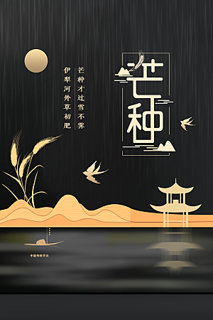 芒种节气传统活动海报