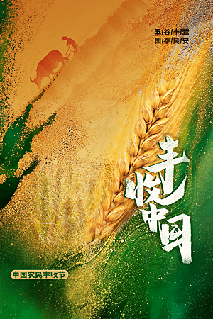 芒种节气传统活动海报