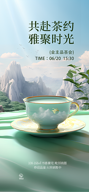 房地产业主茶艺品茶会活动