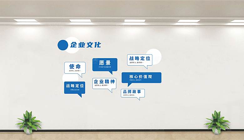 公司企业文化背景墙
