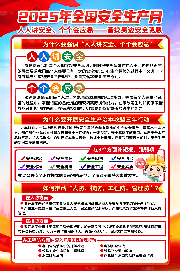 全国安全生产月海报
