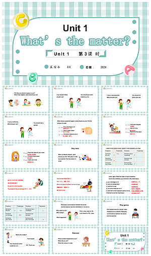 卡通英语语法中小学生教师教学课件