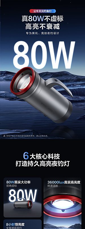6大核心技术夜钓灯详情