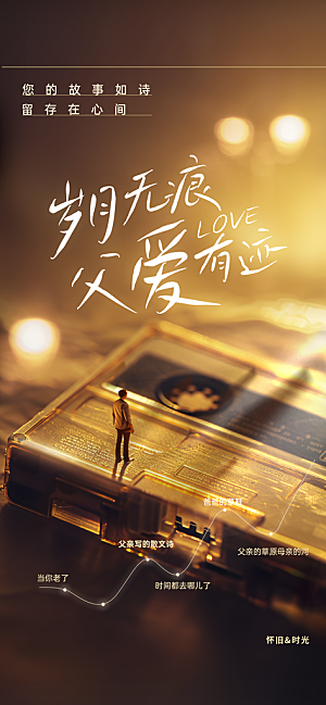 父亲节节日活动海报
