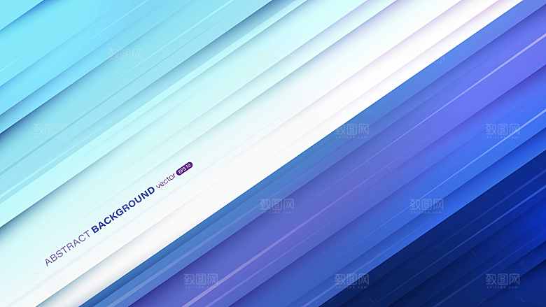 矢量小清新抽象几何重叠立体图形渐变