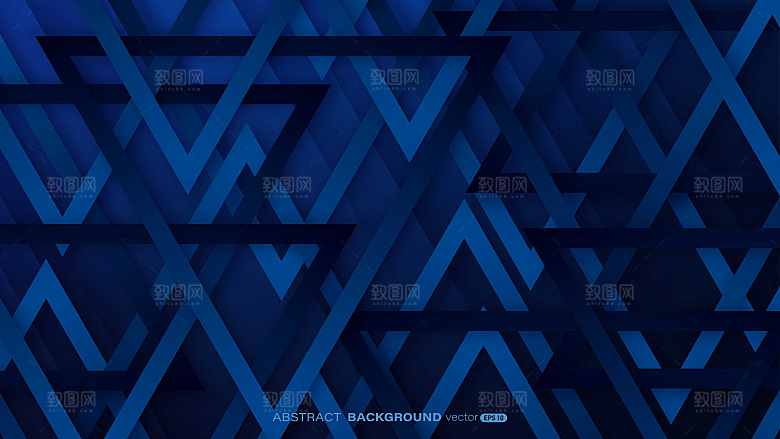 矢量小清新抽象几何重叠立体图形渐变素材